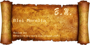 Blei Morella névjegykártya